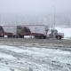 Denbow Winter Driving Safety - Transport truck driving in snow