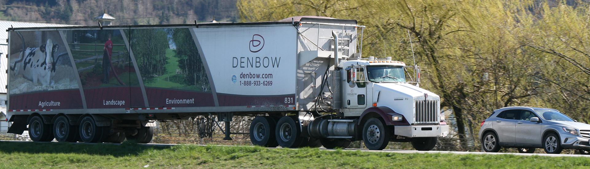 Denbow Bulk Transport Truck on highway