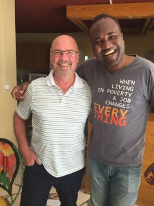Bill Boesterd, President of Denbow, coaching business owners in Haiti