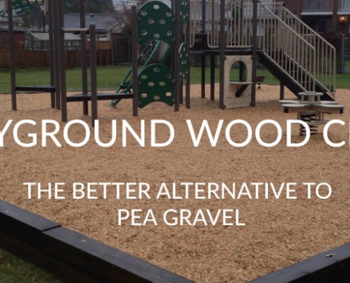 playground wood chips are the safe alternative to pea gravel