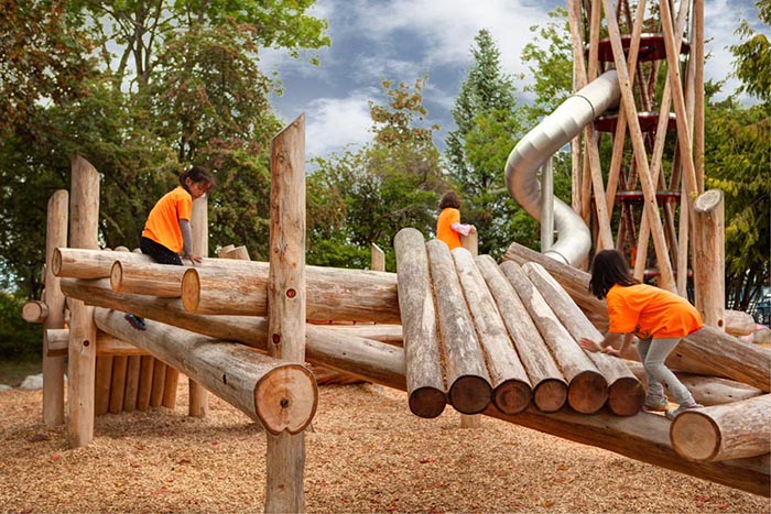 Terra Nova Playground with Wood Chips