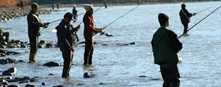 erosion control fraser river people fishing