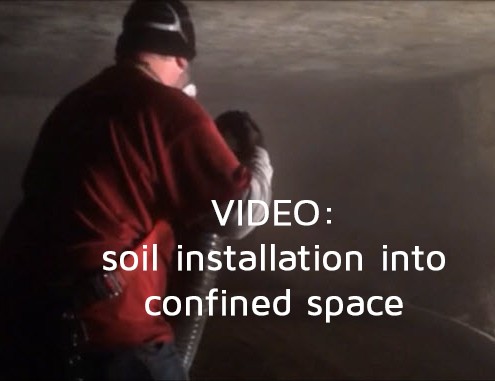 soil blow confined space