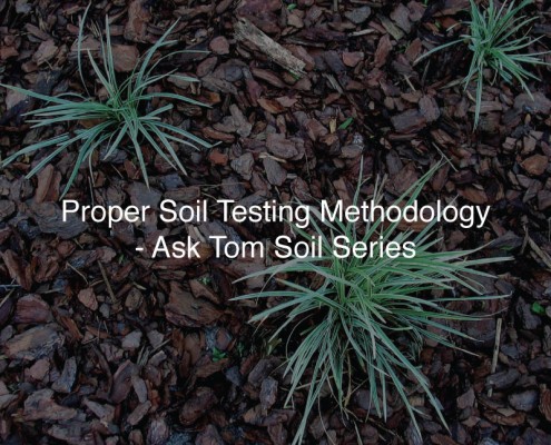 Proper soil testing methodollogy