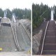 olympic ski jump construction slope stailbilzation vegetation